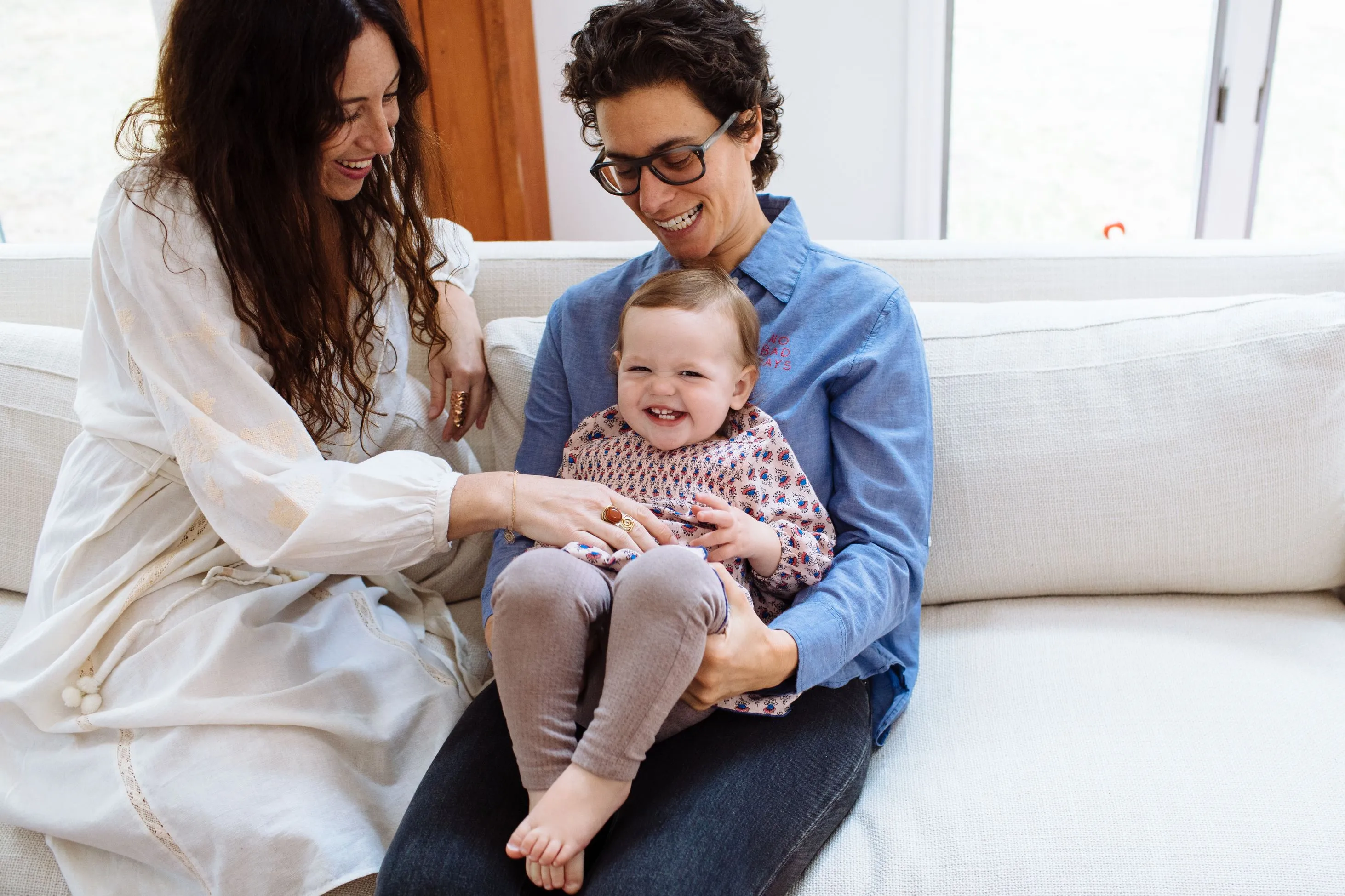 A joyful family moment.